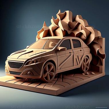 3D мадэль Peugeot 301 2012 (STL)